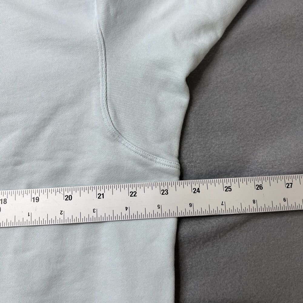 Lululemon French Terry Sweatshirt Men's Large Blue Long Sleeve Half Zip Pullover - Picture 13 of 15